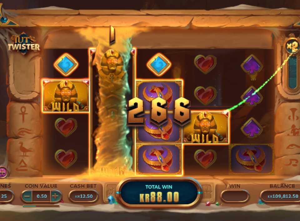 Бонусная игра в слоте Tut’s Twister